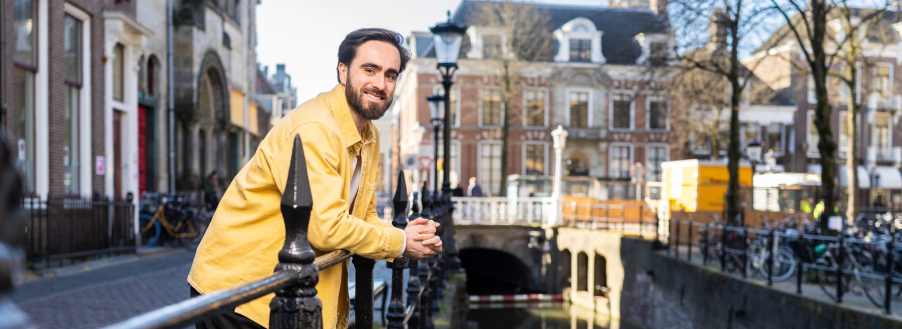 Omgevingsmanager Teun staat op de Drift in Utrecht